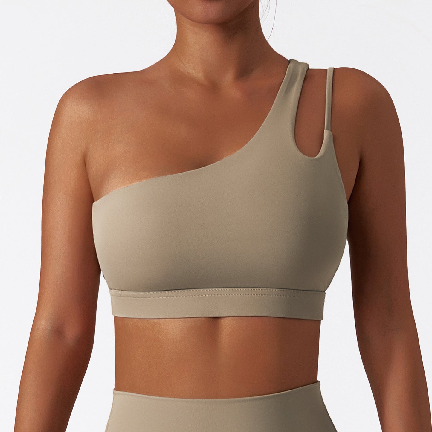 Irregular Shoulder Bra – Light Support