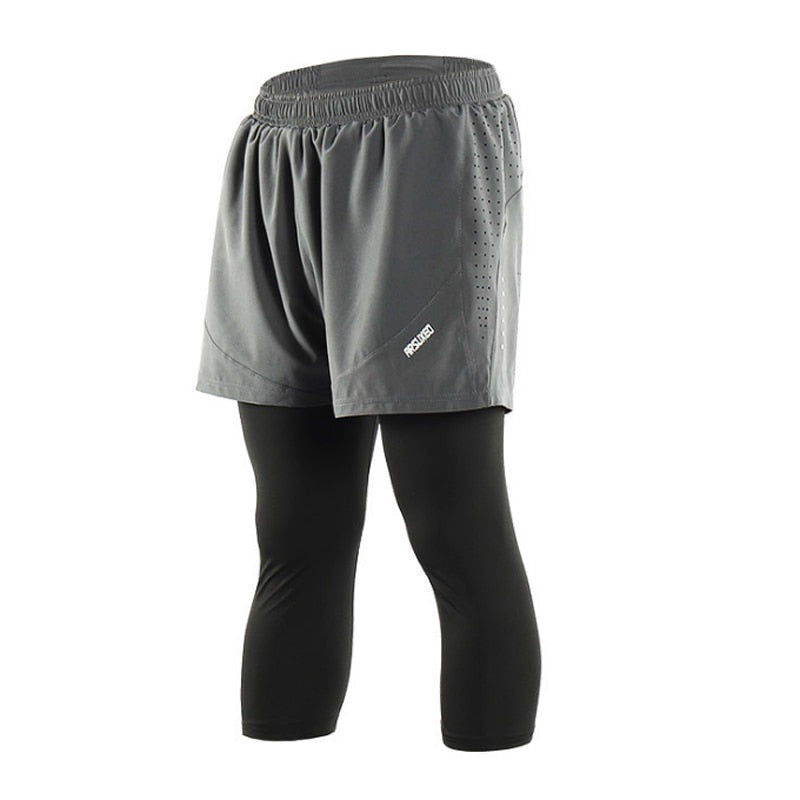 Quick Dry Mens Sports 3 Running Shorts Active Training Exercise Jogging