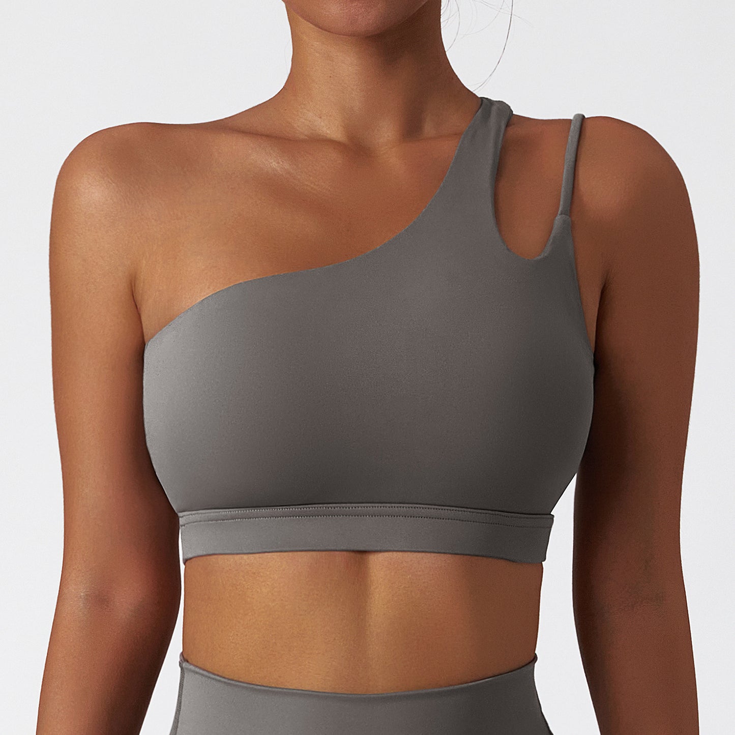Irregular Shoulder Bra – Light Support