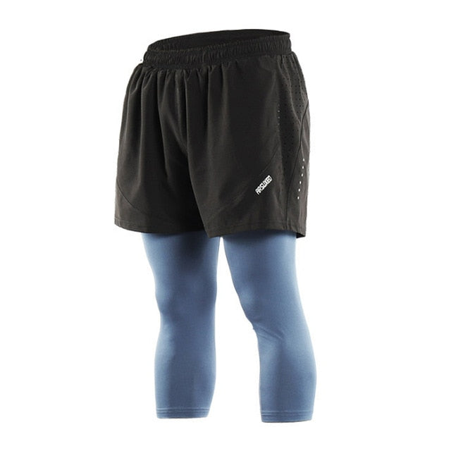 Quick Dry Mens Sports 3 Running Shorts Active Training Exercise Jogging