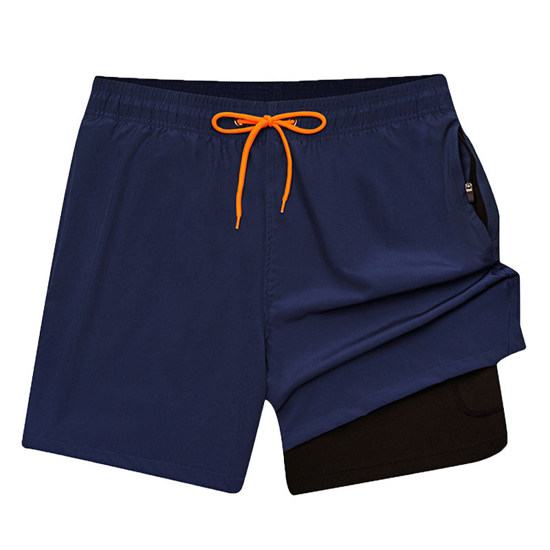 Athletic Training Shorts – Anti-Splash, Solid Color, Built for Running & Outdoor Fitness