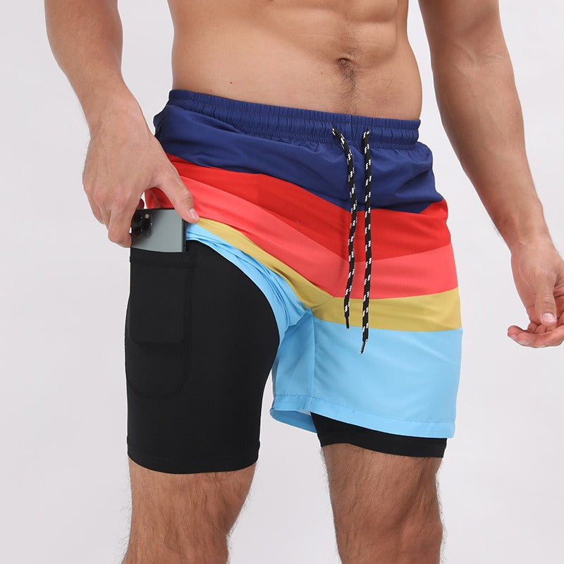 Printed Training Shorts – Beach-Ready, Lightweight, Plus Size Available