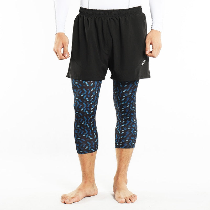 Quick Dry Mens Sports 3 Running Shorts Active Training Exercise Jogging