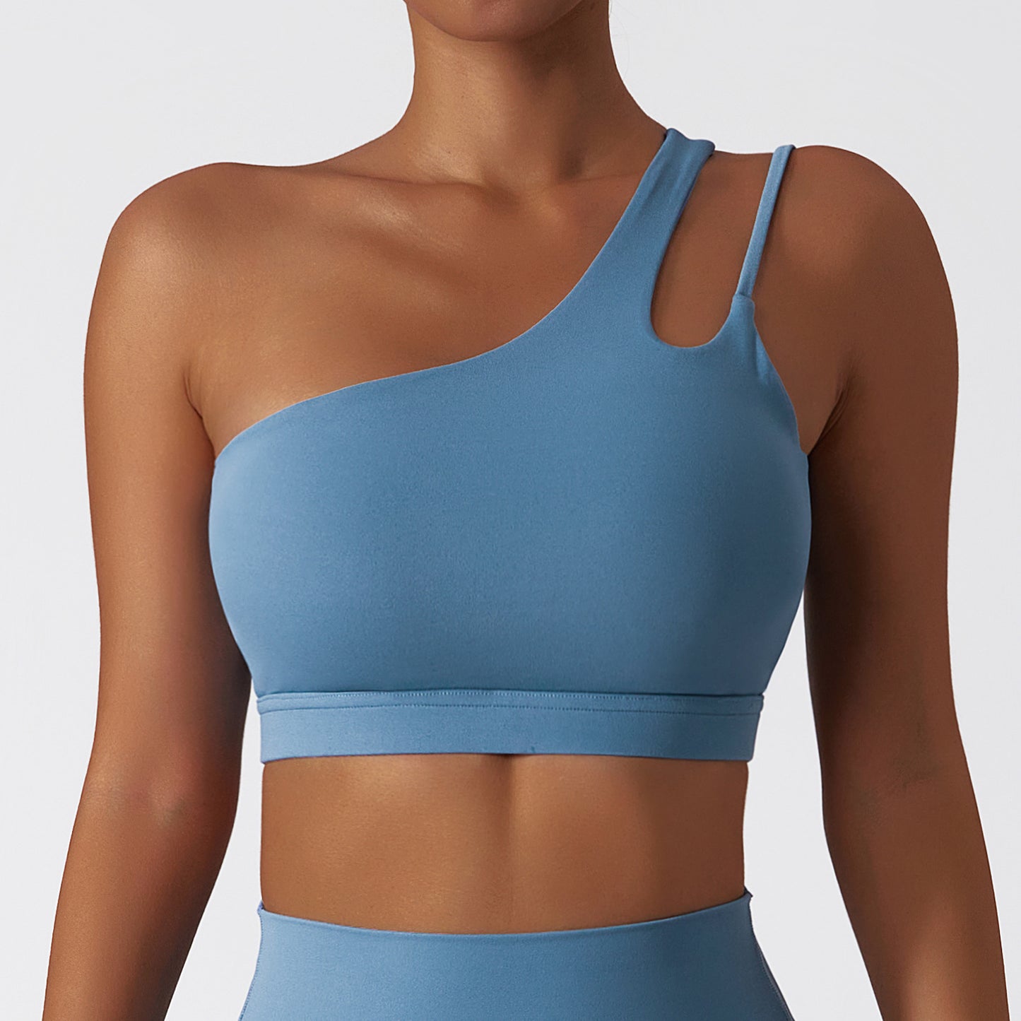Irregular Shoulder Bra – Light Support