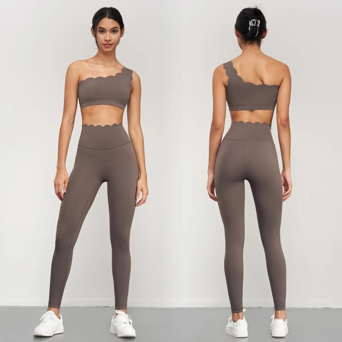 High Waist Running Tights – Seamless, Sculpted, Built for Outdoor Fitness