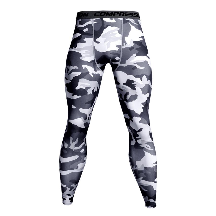 Camo Compression Pants – Men's Fitwear for Jogging & Training