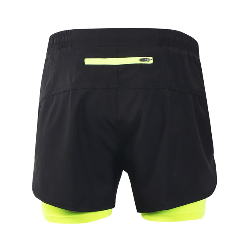 Quick Dry Mens Sports 3 Running Shorts Active Training Exercise Jogging