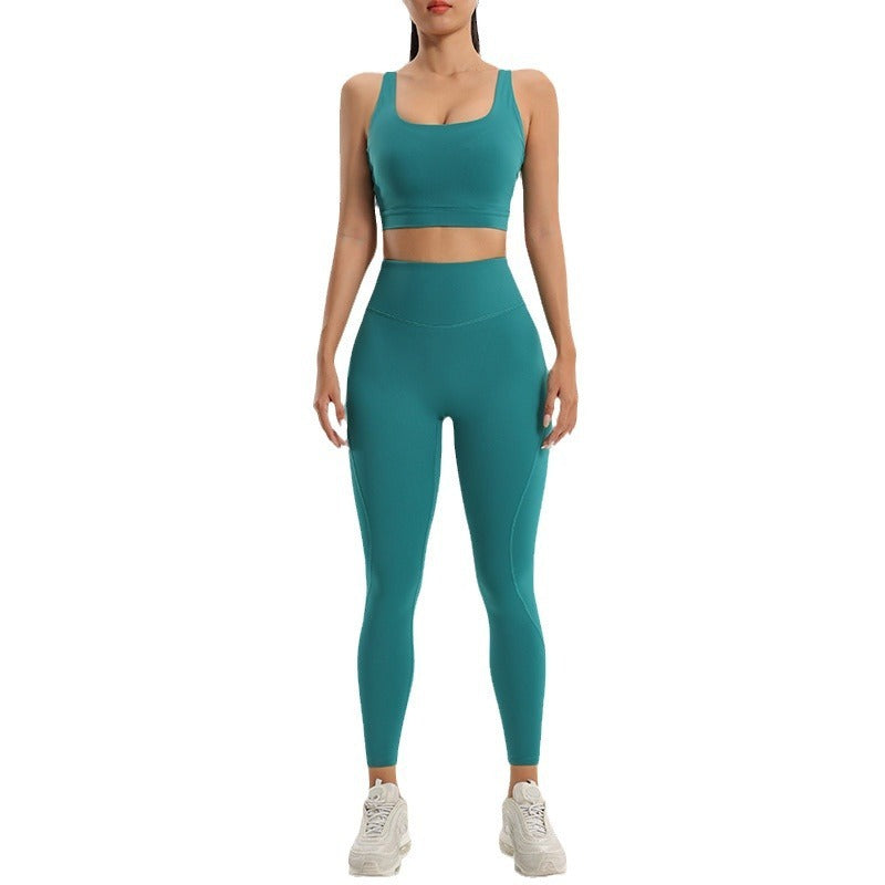 Seamless Sportswear Set – Quick-Dry Bra & Fitness Pants