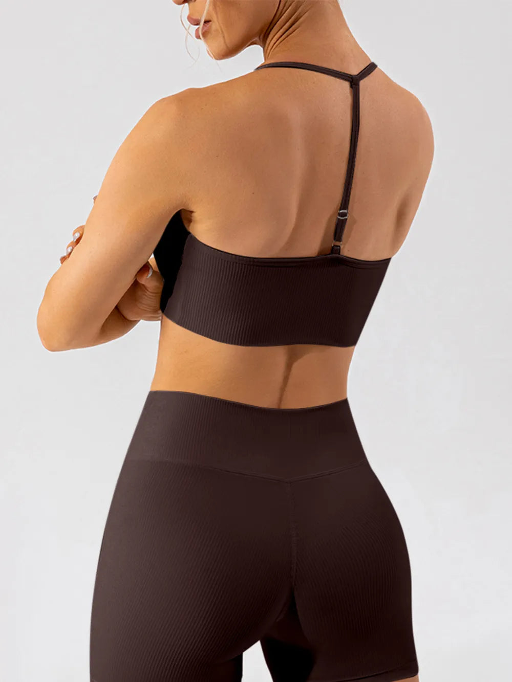 Women's Quick-Dry Yoga Set with Open Back