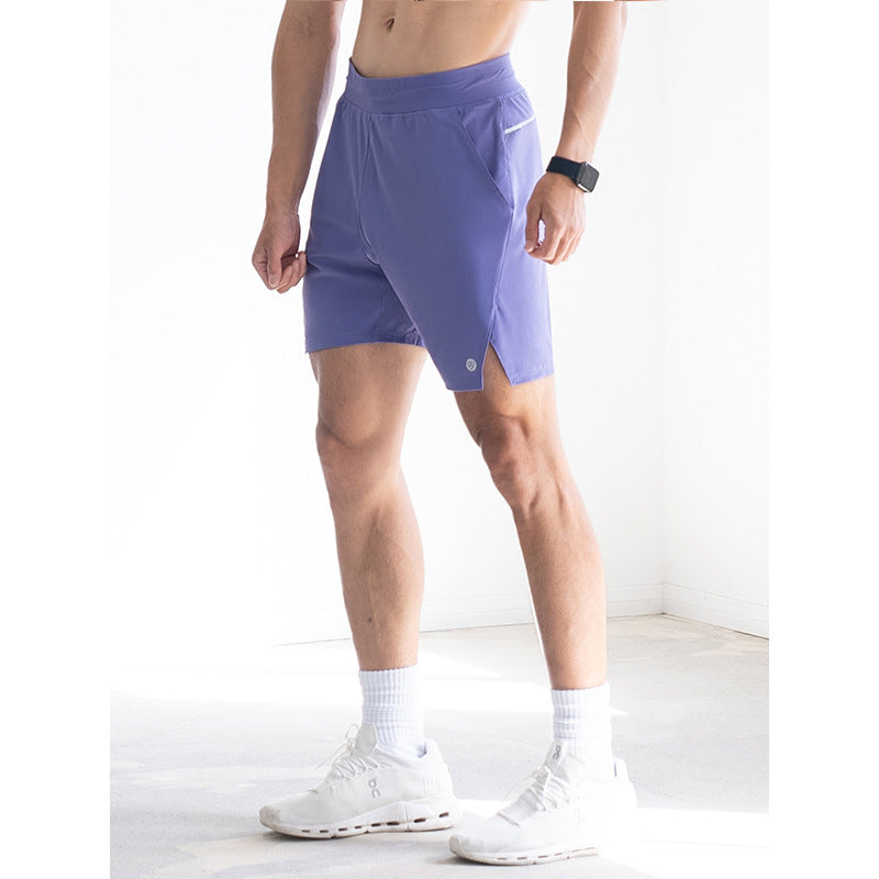 Fitness running training stretch five quarter pants