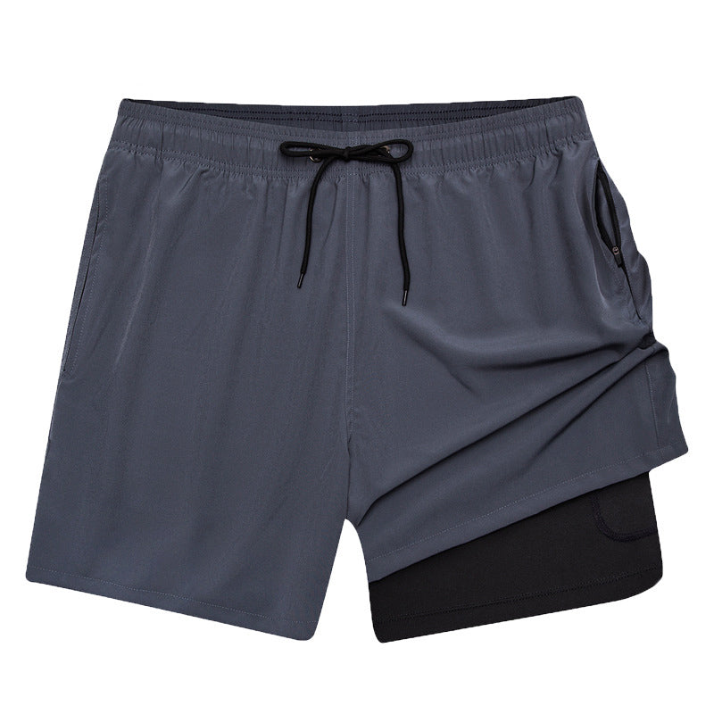 Athletic Training Shorts – Anti-Splash, Solid Color, Built for Running & Outdoor Fitness
