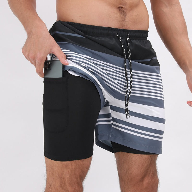 Printed Training Shorts – Beach-Ready, Lightweight, Plus Size Available