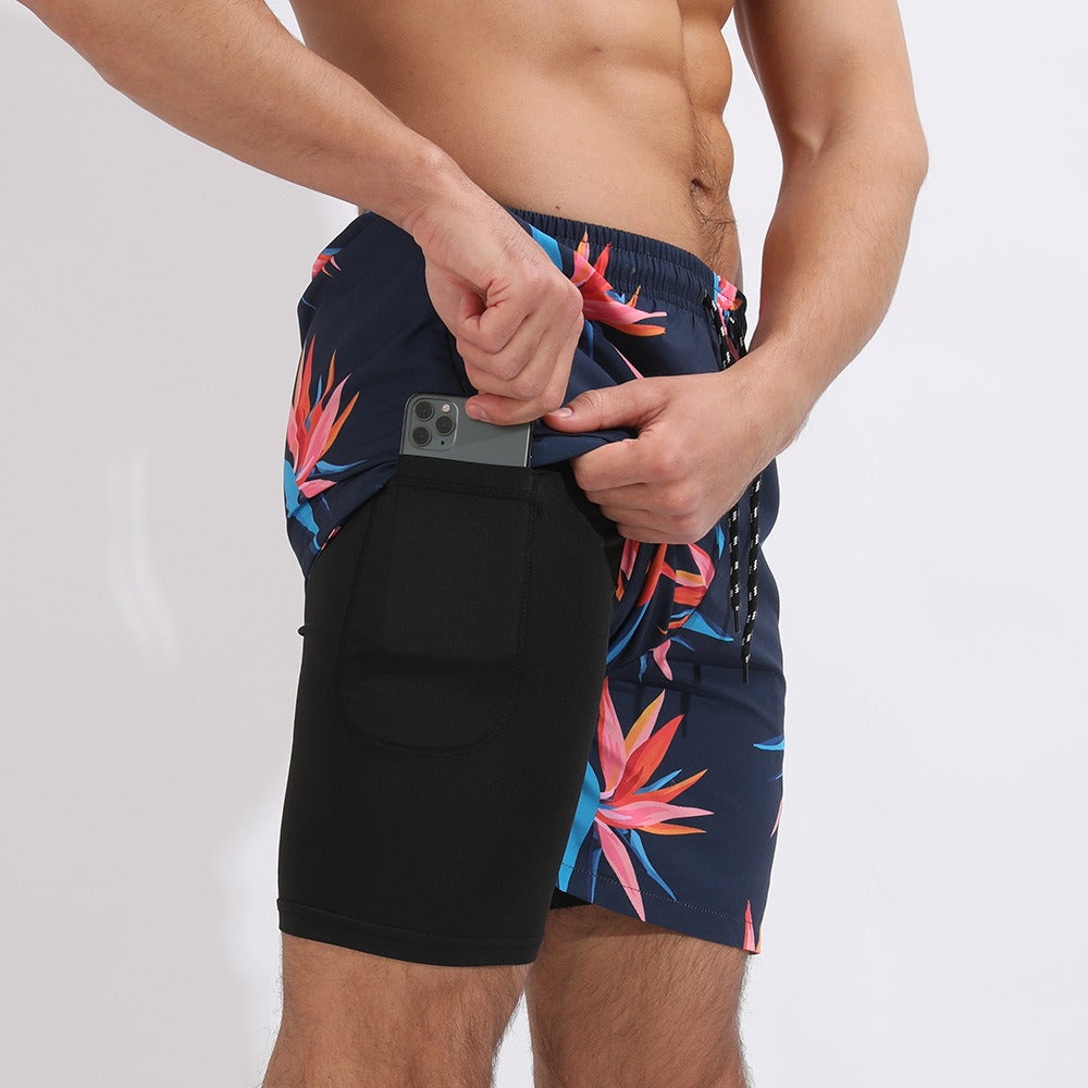 Printed Training Shorts – Beach-Ready, Lightweight, Plus Size Available