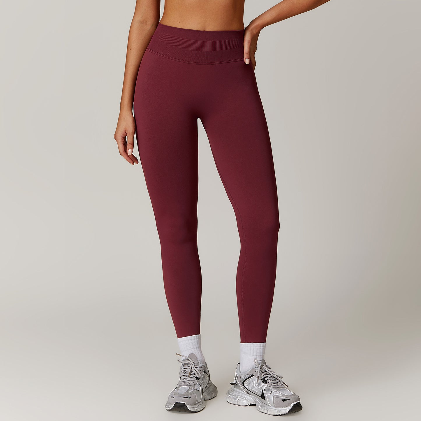 seamless yoga pants – tummy control fit for running & fitness