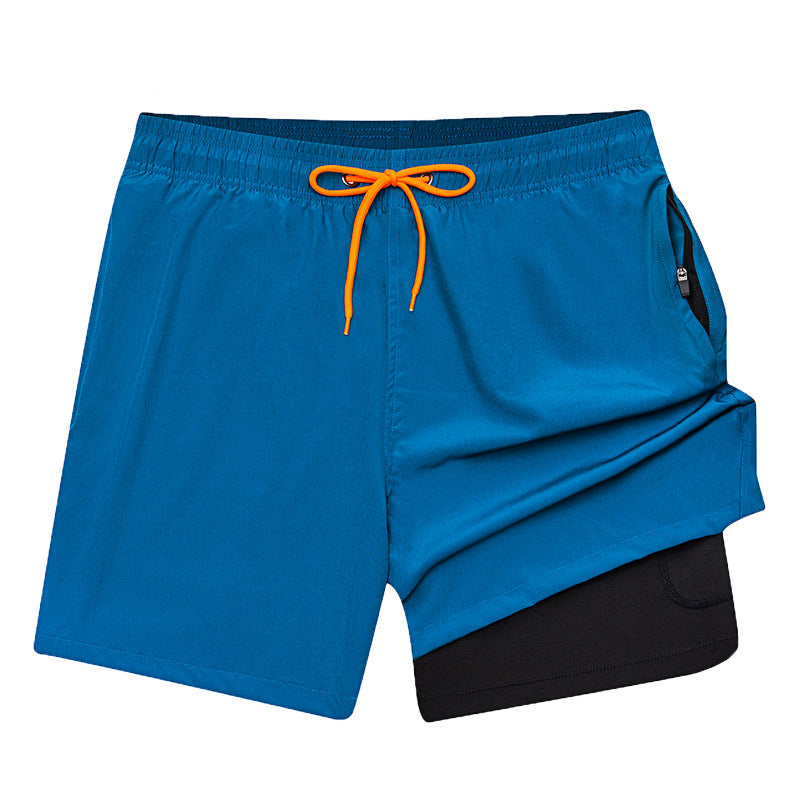 Athletic Training Shorts – Anti-Splash, Solid Color, Built for Running & Outdoor Fitness