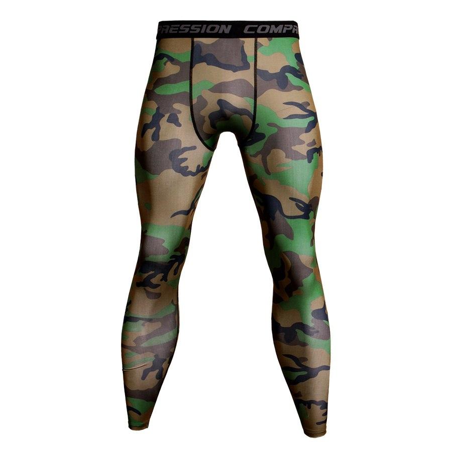 Camo Compression Pants – Men's Fitwear for Jogging & Training