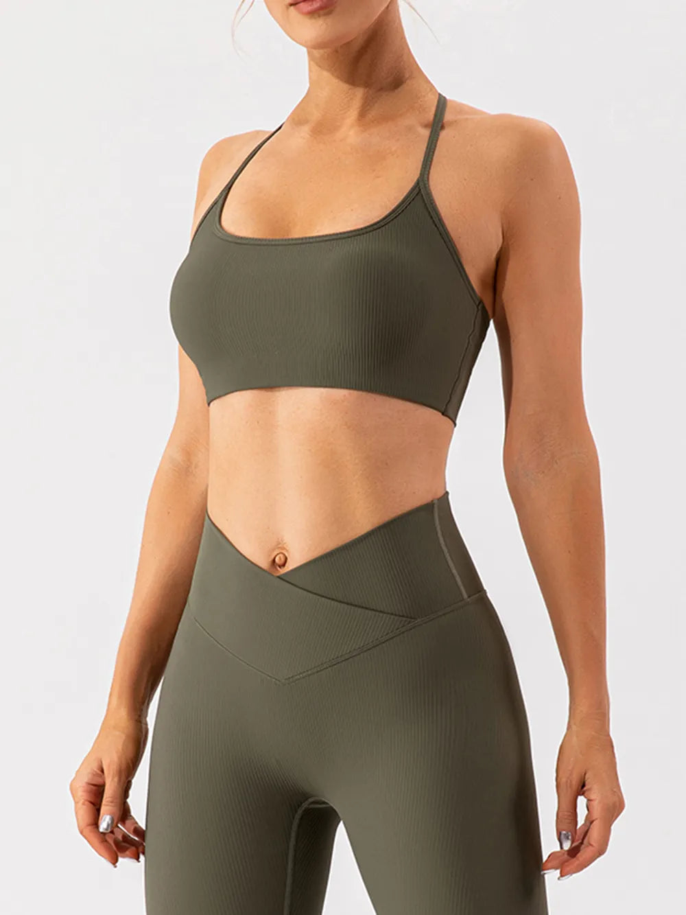Women's Quick-Dry Yoga Set with Open Back