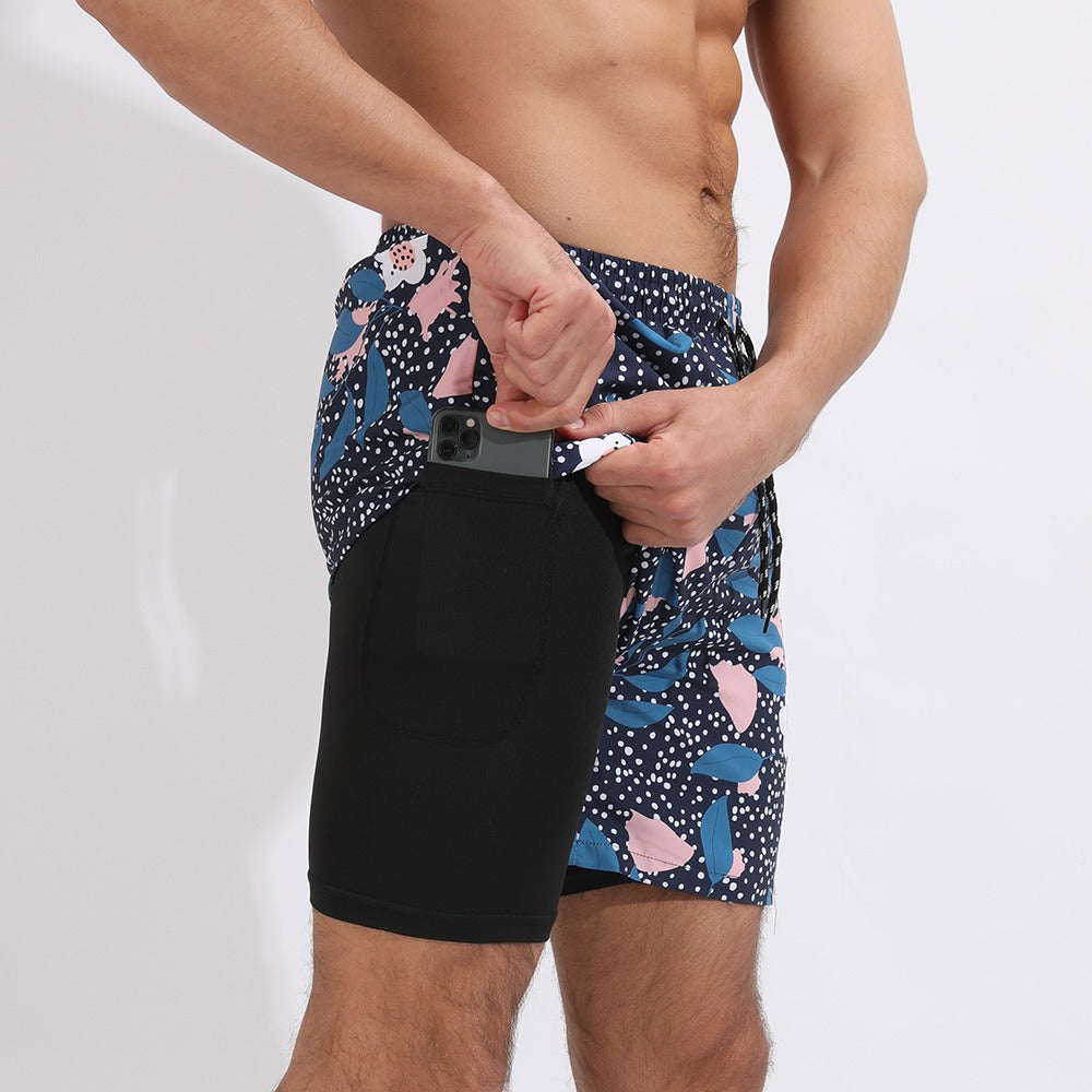 Printed Training Shorts – Beach-Ready, Lightweight, Plus Size Available