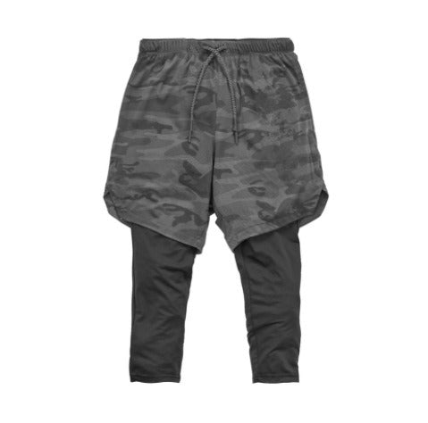 Compression Training Cropped Pants – Dual Layer, Quick-Dry