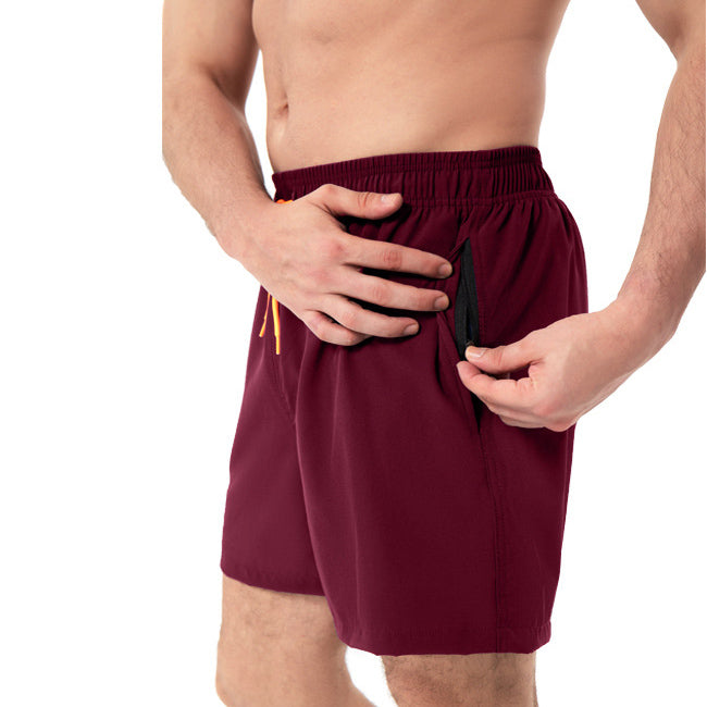 Athletic Training Shorts – Anti-Splash, Solid Color, Built for Running & Outdoor Fitness