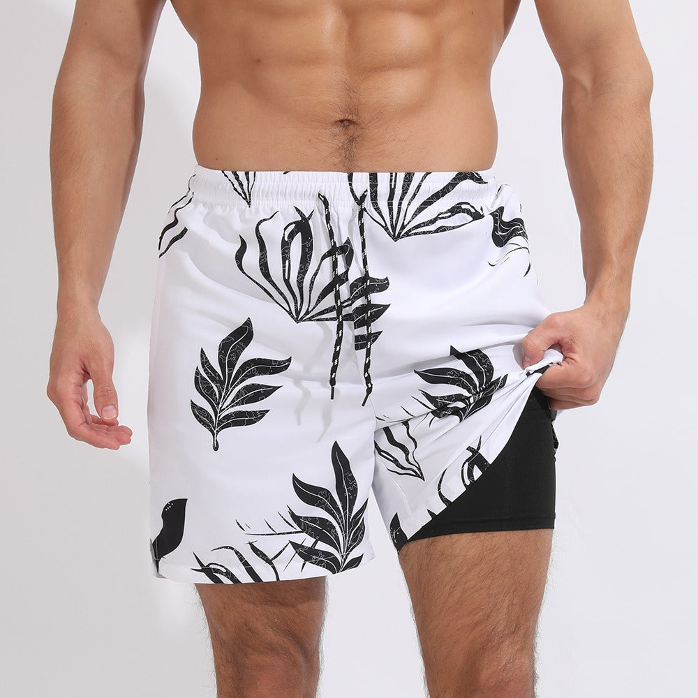 Printed Training Shorts – Beach-Ready, Lightweight, Plus Size Available