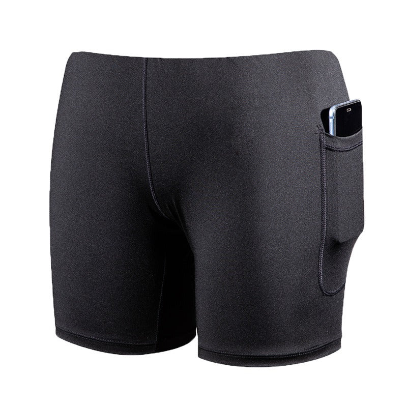 Athletic Training Shorts – Anti-Splash, Solid Color, Built for Running & Outdoor Fitness