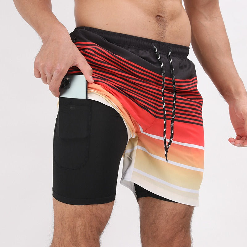 Printed Training Shorts – Beach-Ready, Lightweight, Plus Size Available