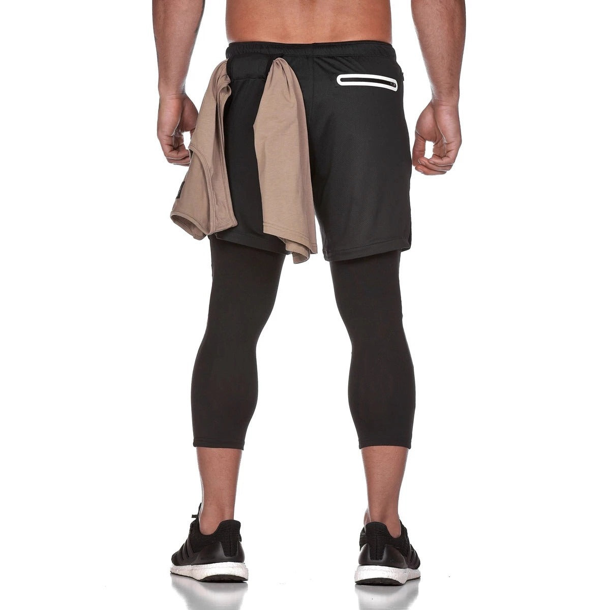 Compression Training Cropped Pants – Dual Layer, Quick-Dry