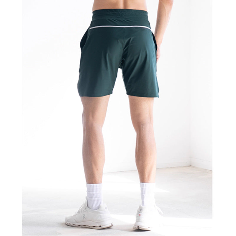 Fitness running training stretch five quarter pants