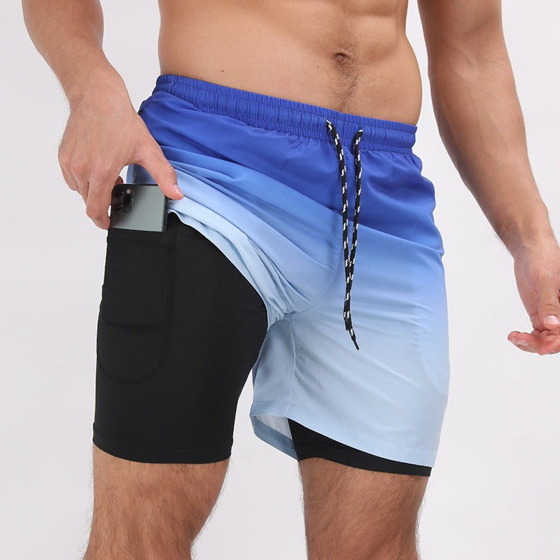 Printed Training Shorts – Beach-Ready, Lightweight, Plus Size Available