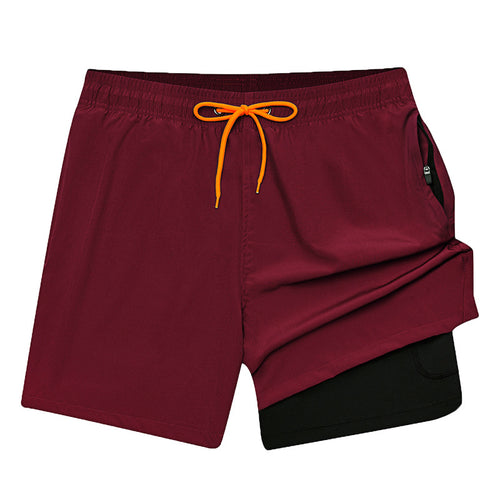 Athletic Training Shorts – Anti-Splash, Solid Color, Built for Running & Outdoor Fitness