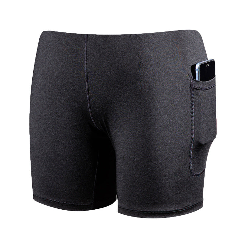 Athletic Training Shorts – Anti-Splash, Solid Color, Built for Running & Outdoor Fitness