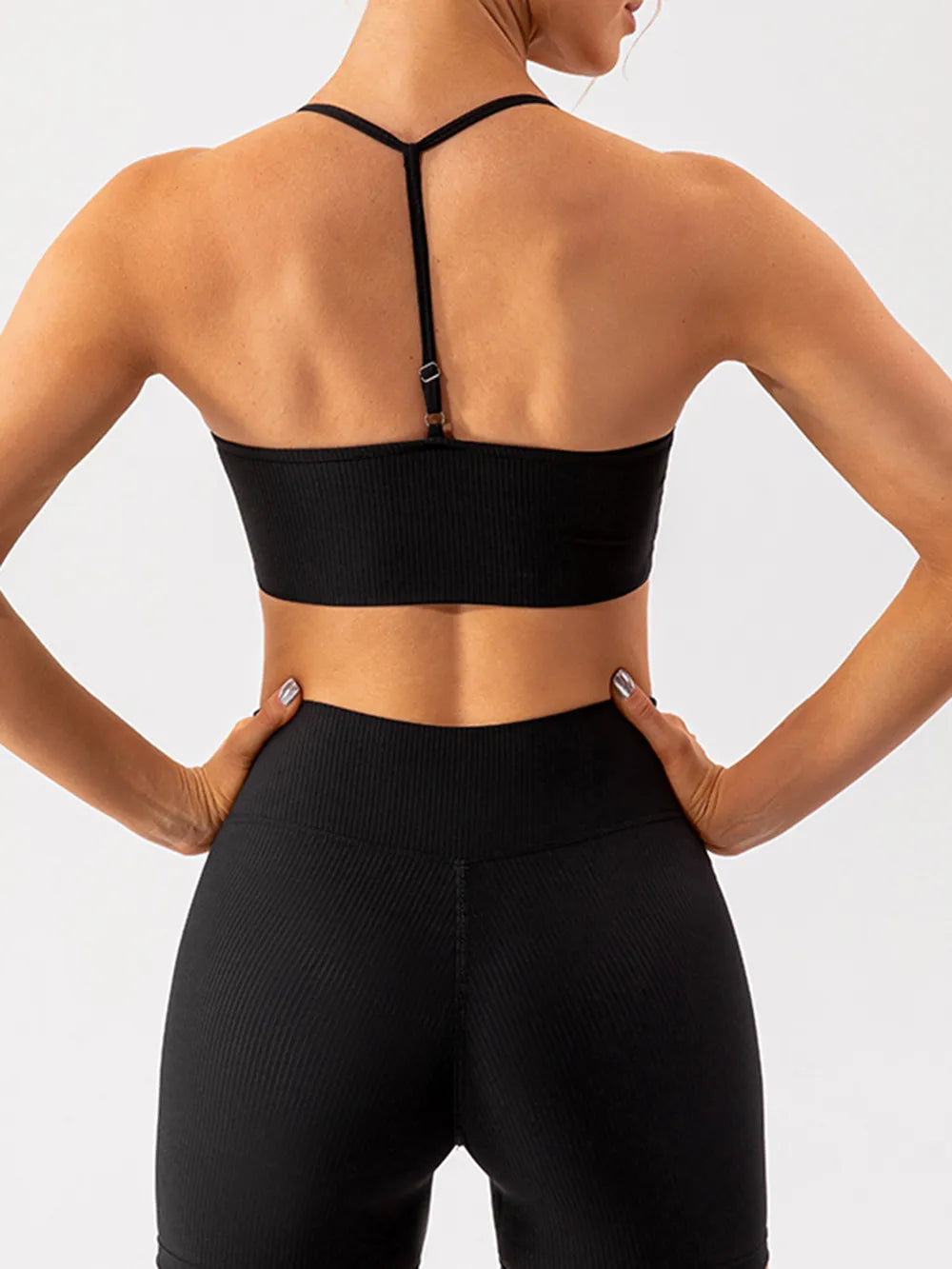 Women's Quick-Dry Yoga Set with Open Back