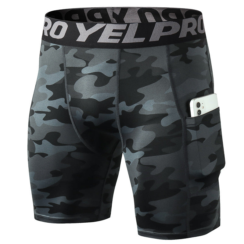 PRO Sports Shorts – Men's Stretch Tights with Pockets & Breathable Design