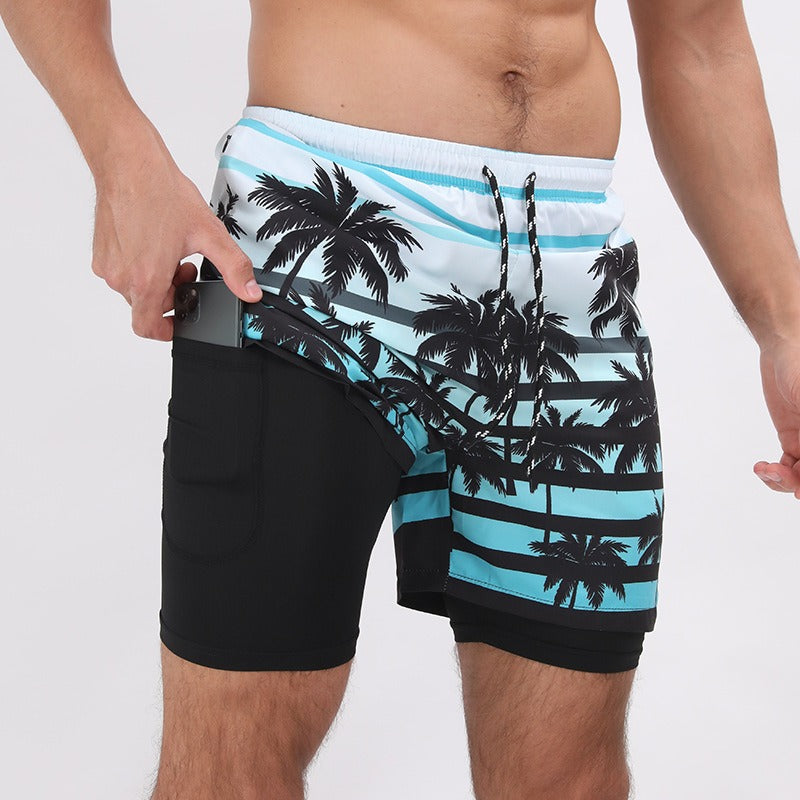 Printed Training Shorts – Beach-Ready, Lightweight, Plus Size Available