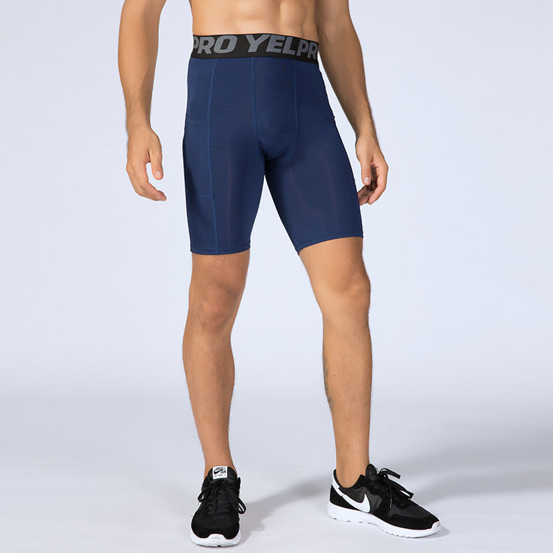 PRO Sports Shorts – Men's Stretch Tights with Pockets & Breathable Design