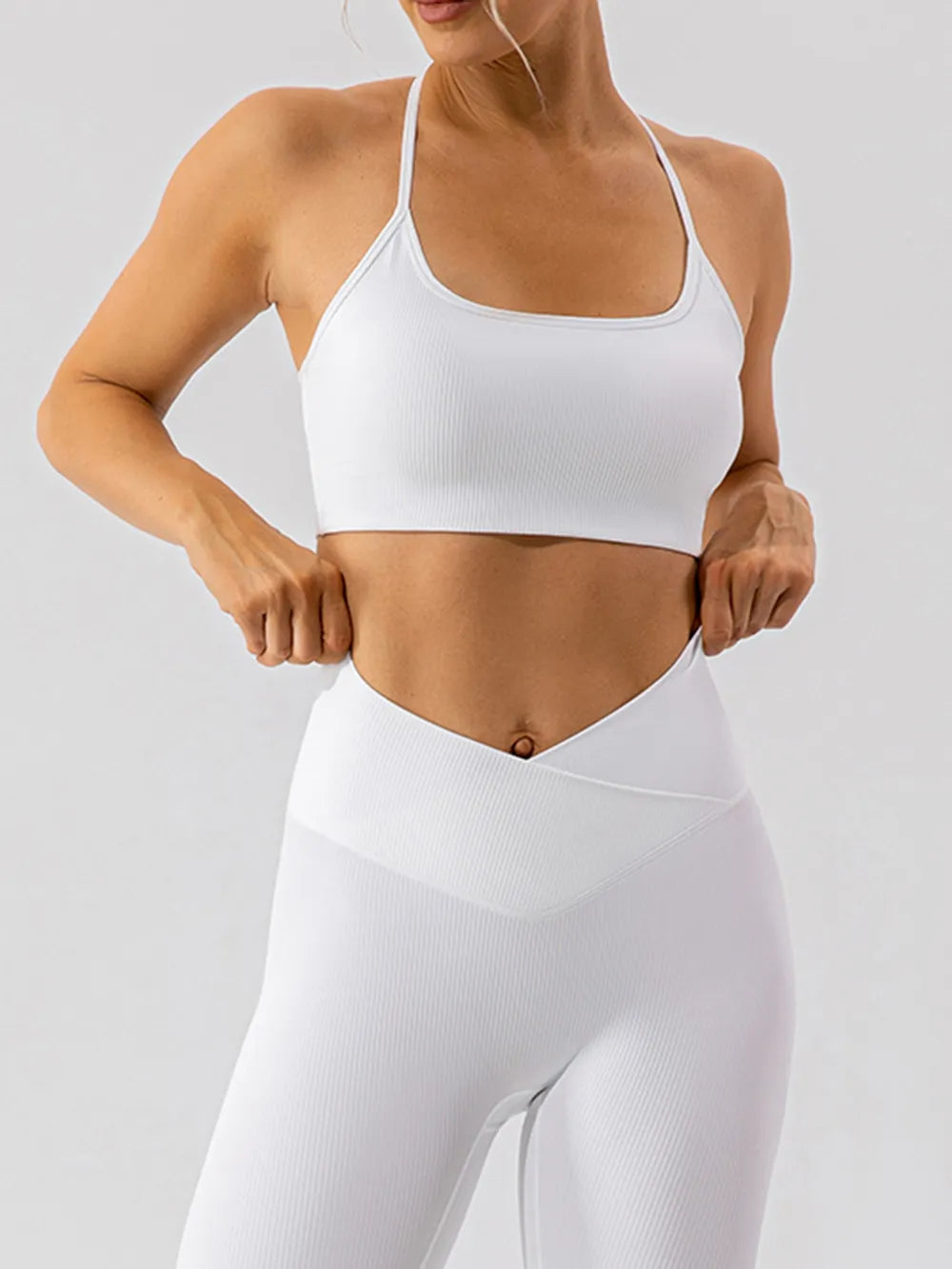 Women's Quick-Dry Yoga Set with Open Back